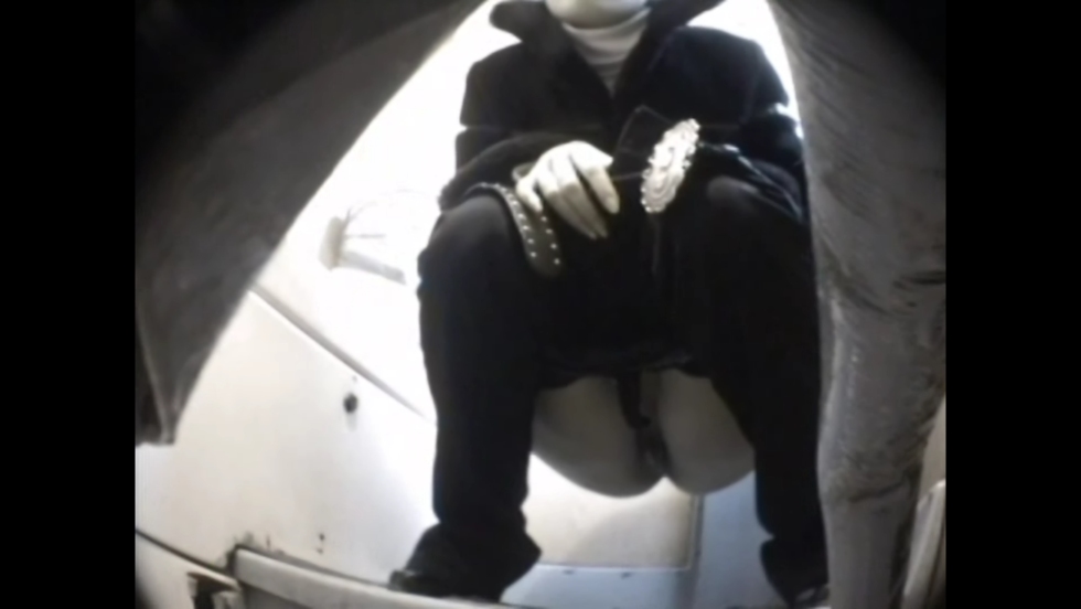 CCTV camera in a women's toilet