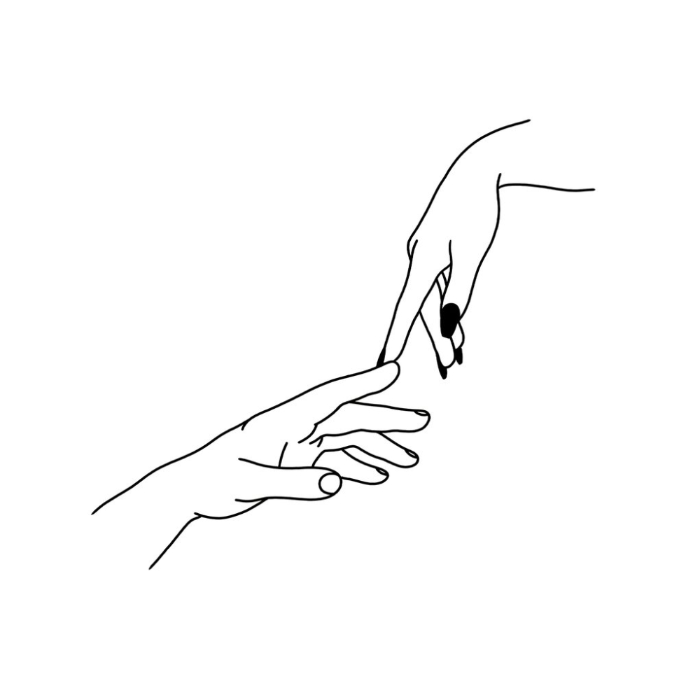 Minimalistic sketches of the hand