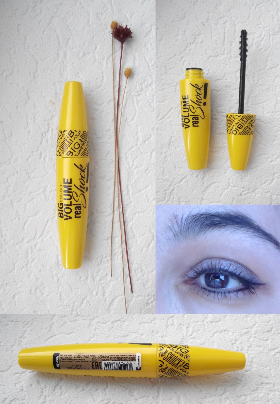 Evelyn Mascara Yellow Big Volume Real Skew