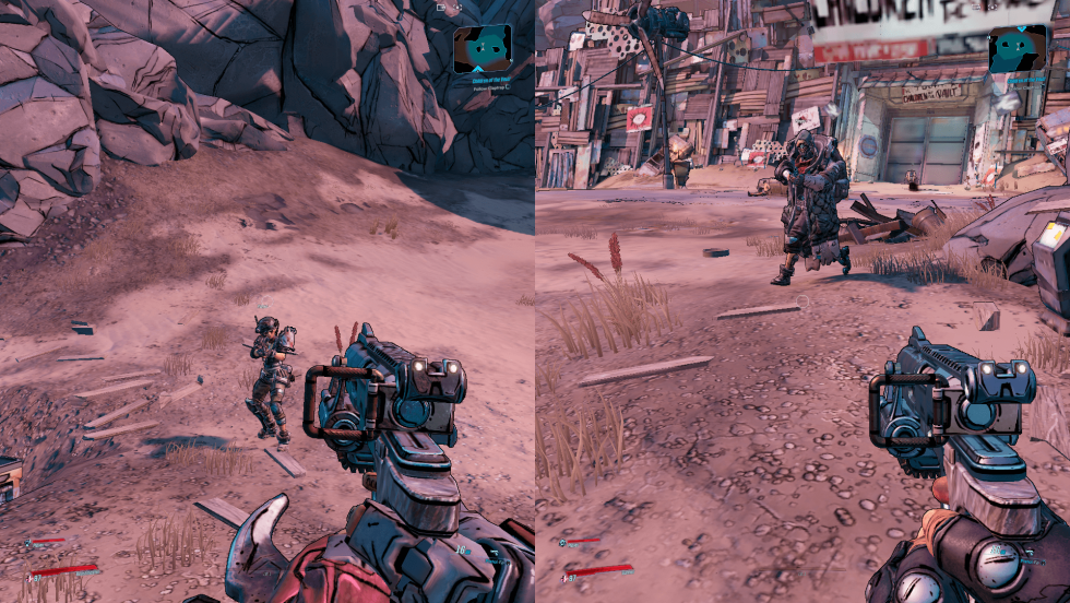 Open World Games on PS4 with a separate screen