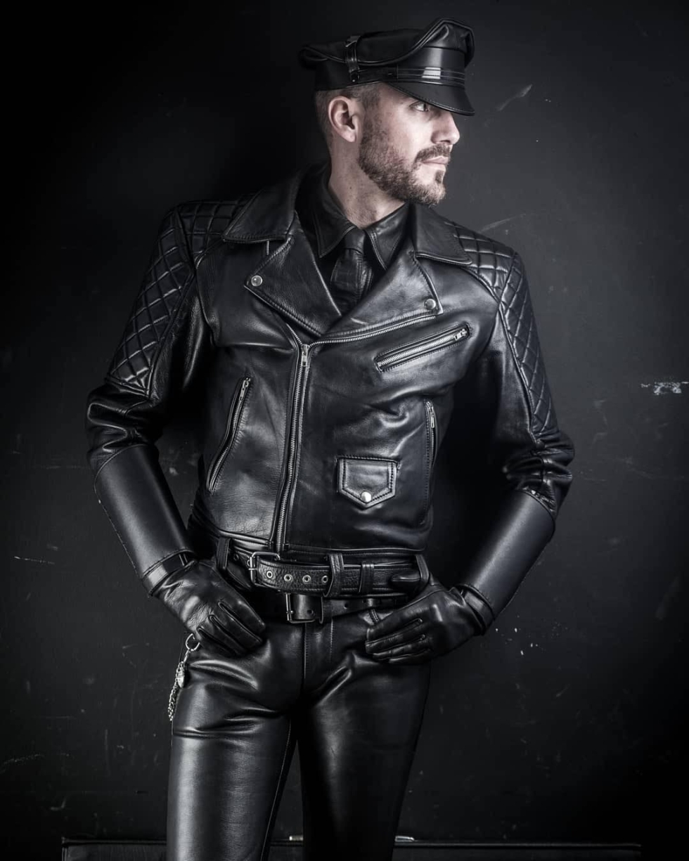 Girls in leather trousers