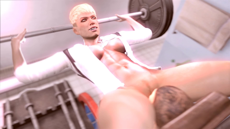 Double penetration into Cassie Cage