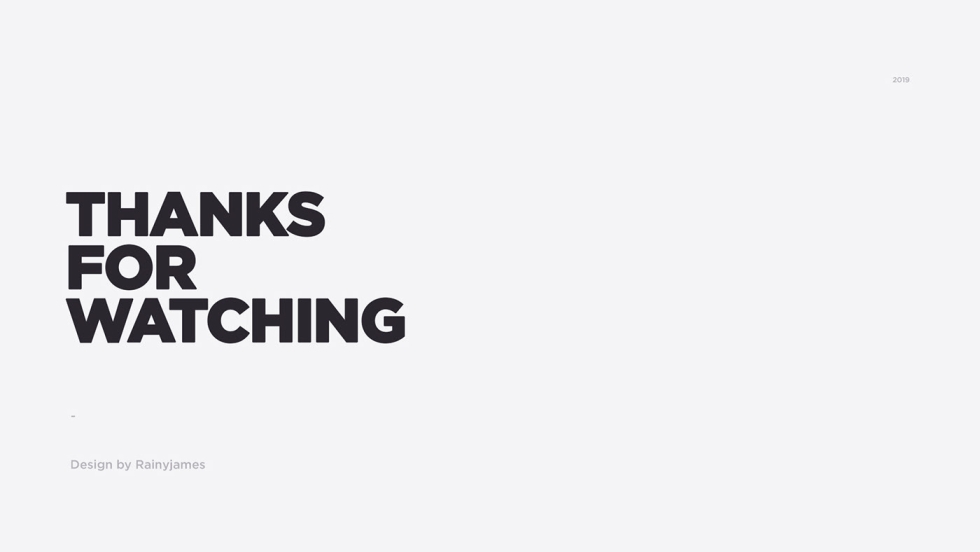 Thanks for watching for presentation