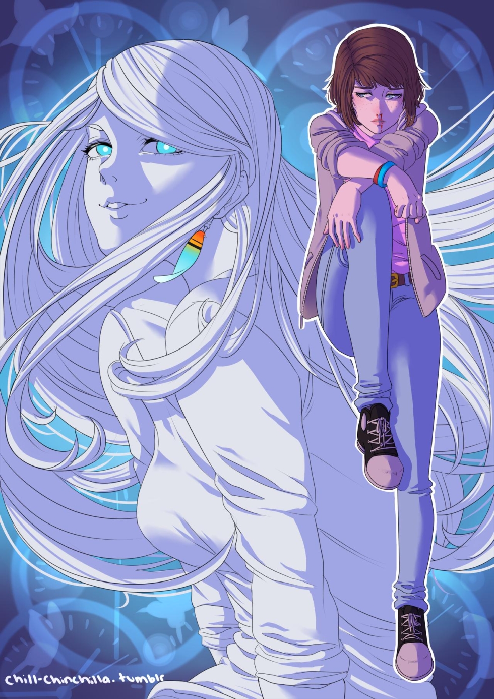 Pixel animations of anime