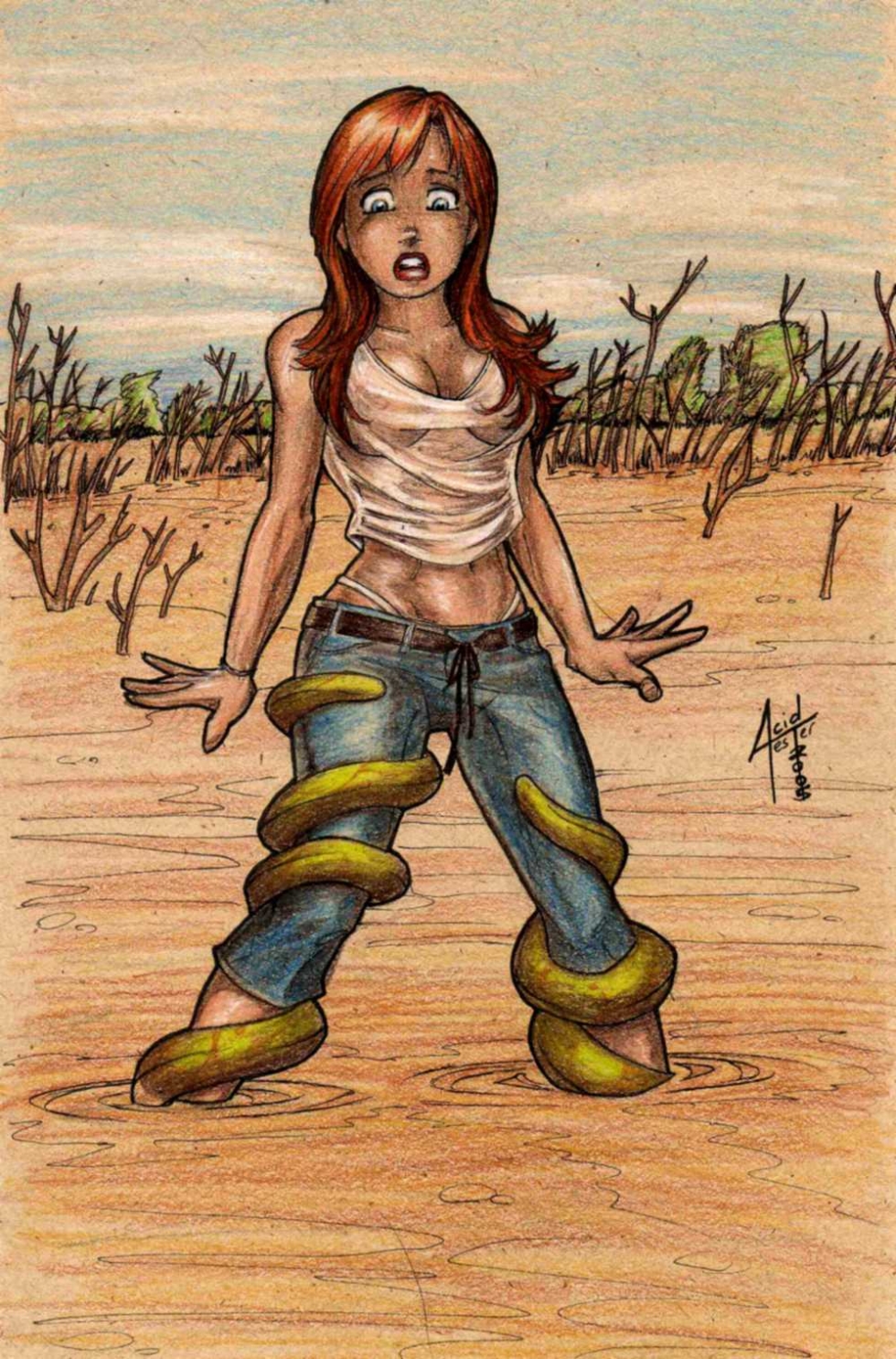 Girl in the mud anime