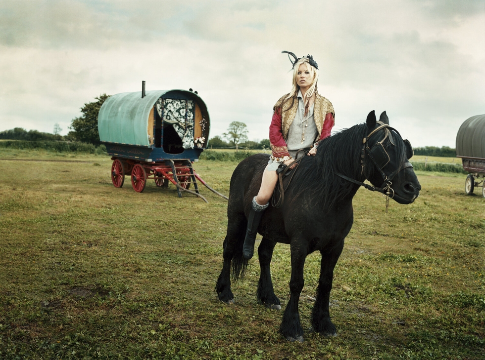 A guy with a girl in flowers art