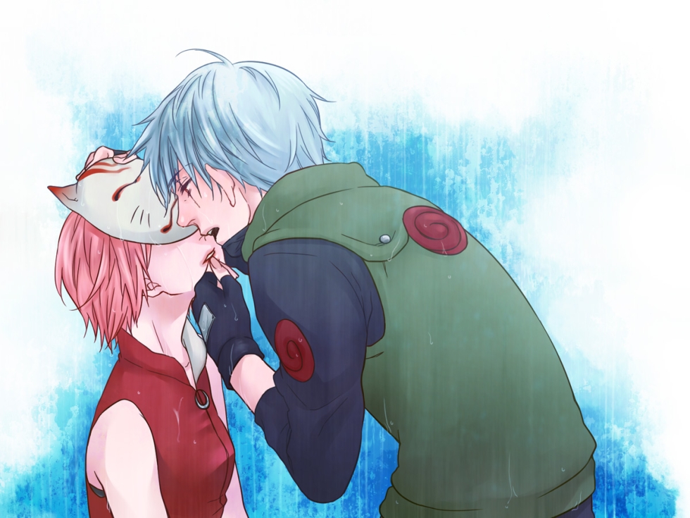 Kakashi coloring with a dog