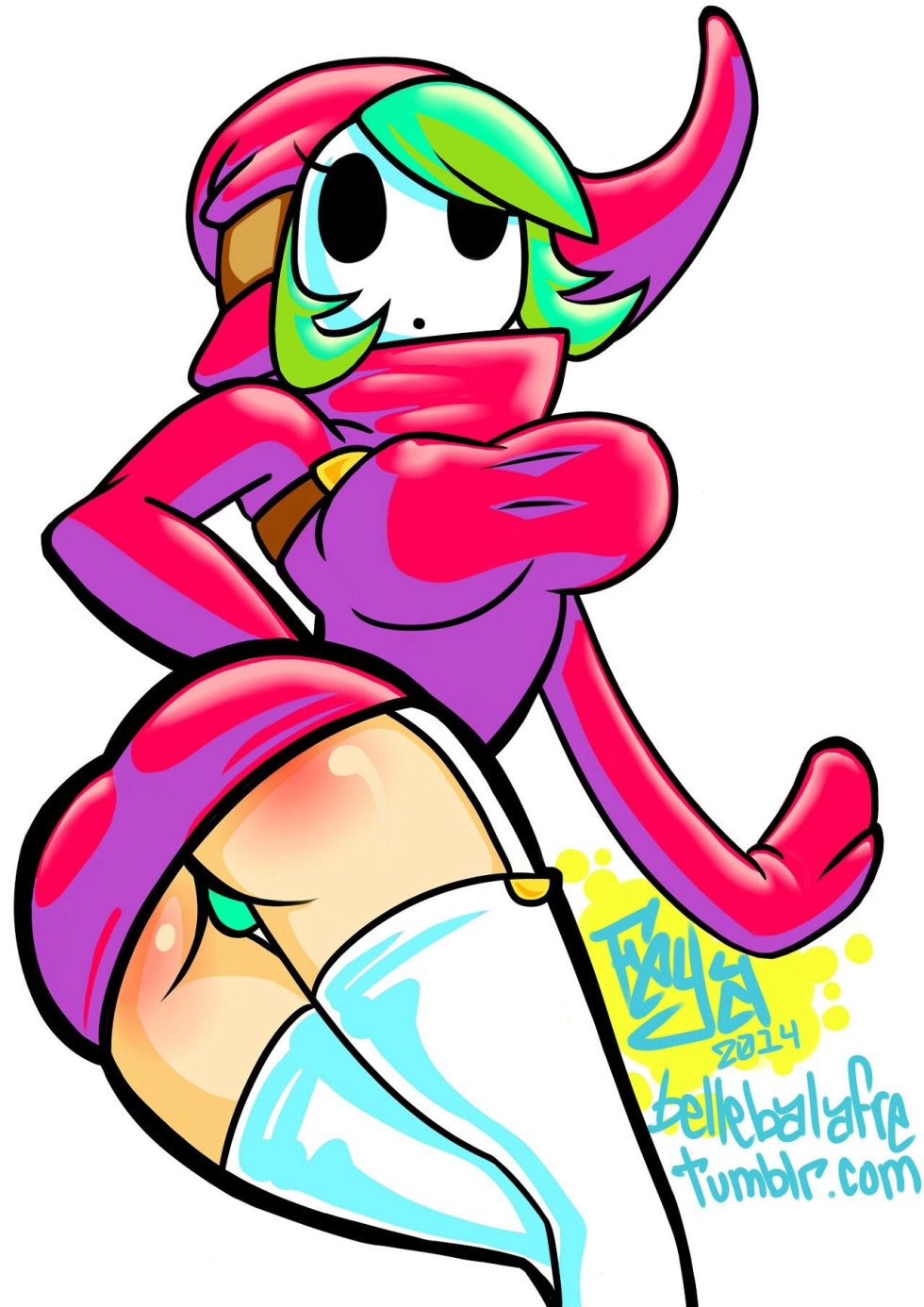 SHY GAL with big tits comic book