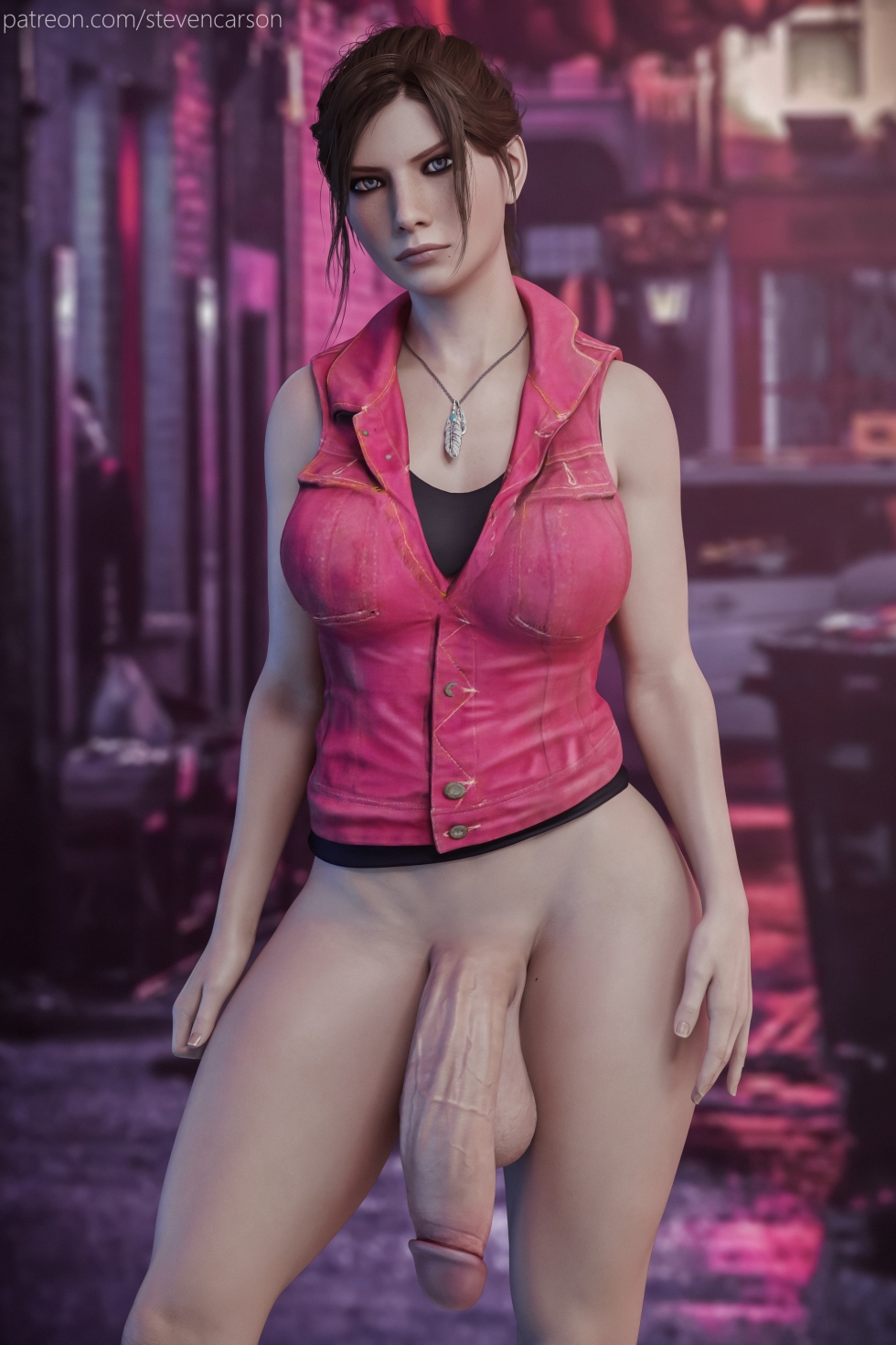 Claire Redfield 3D Futanari
