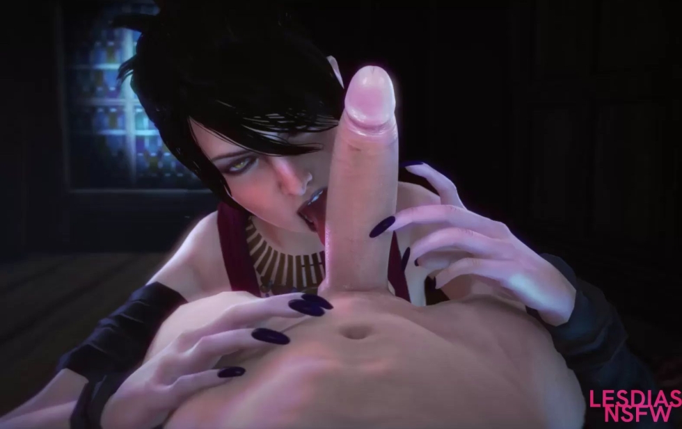 Morrigan Dragon Age Footjob
