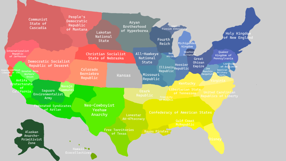 Political compass of memes