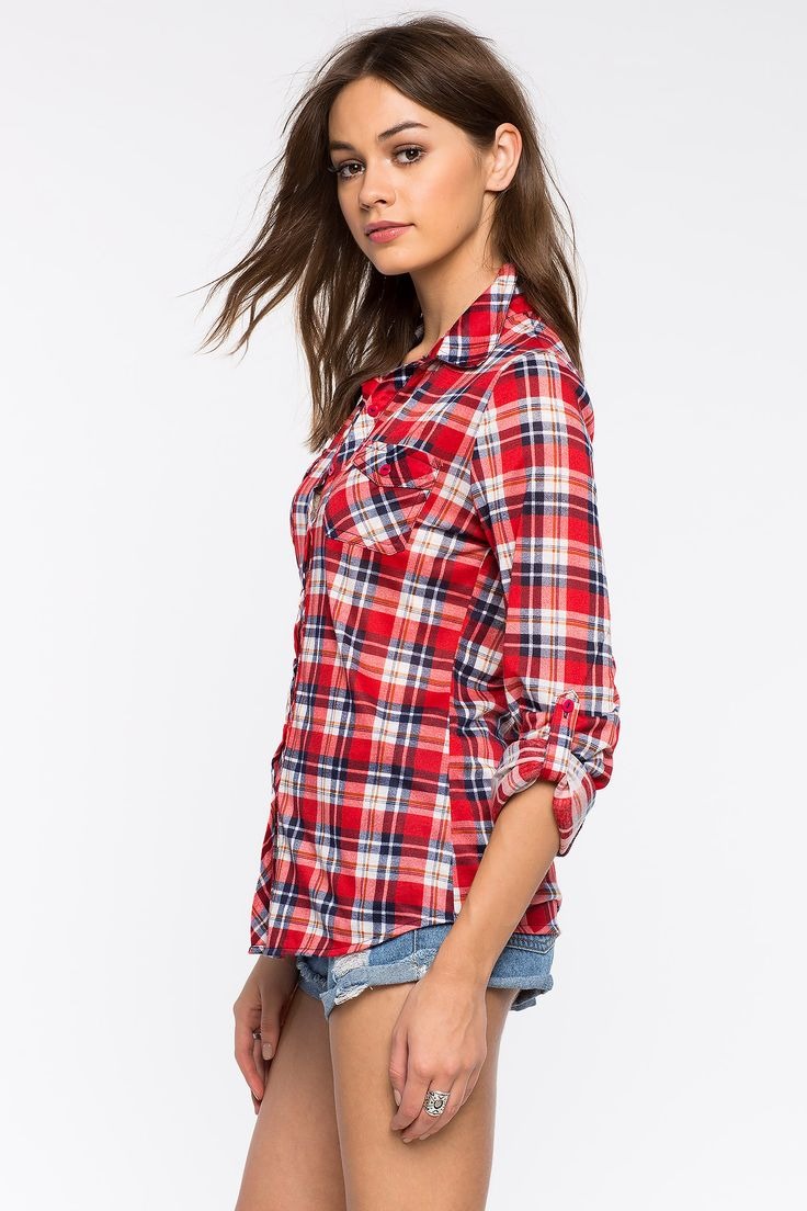 Checkered shirt with top