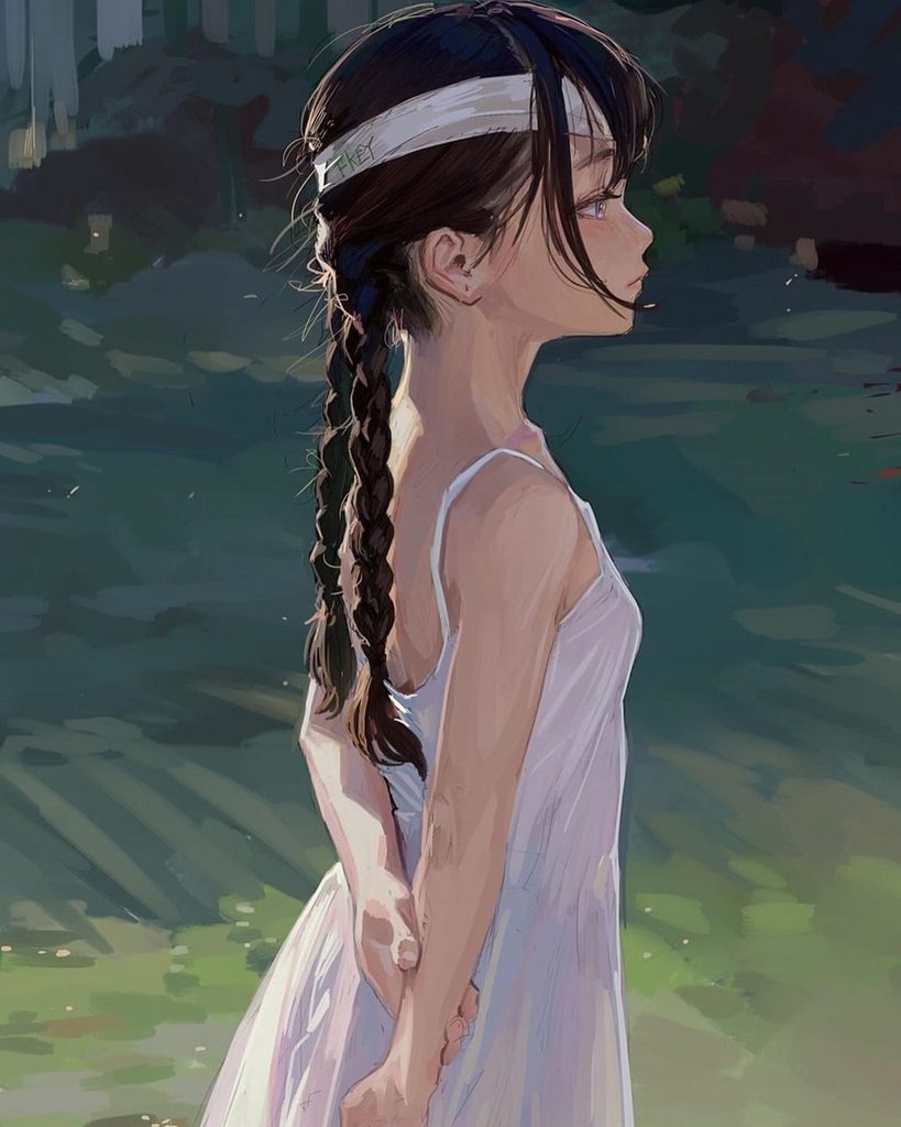 Anime swimsuit in a strip