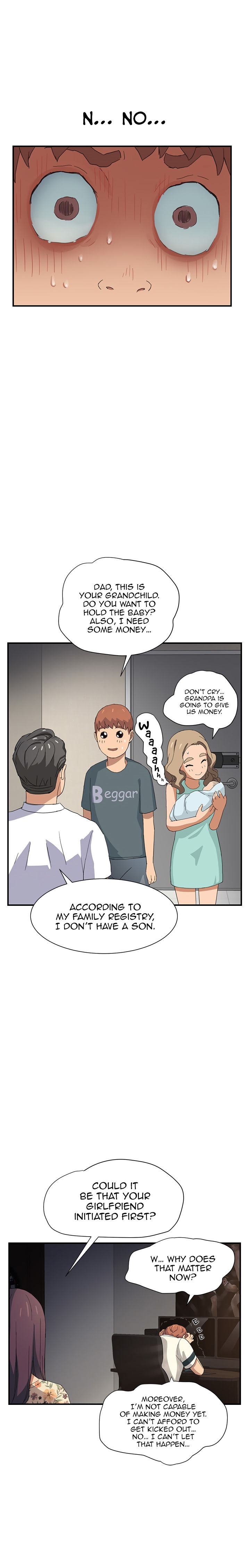 The homeless asks for money