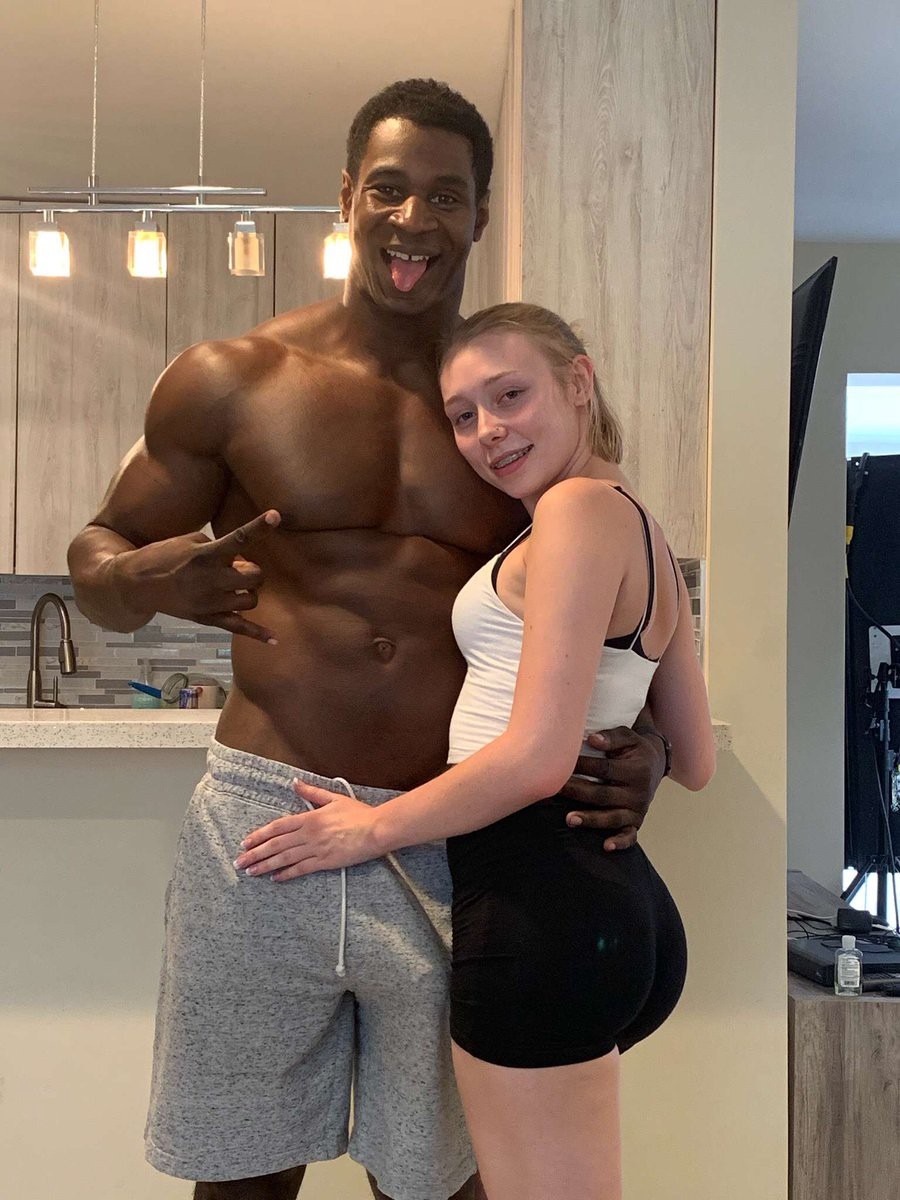 Jillian Janson shows a pussy with a black man