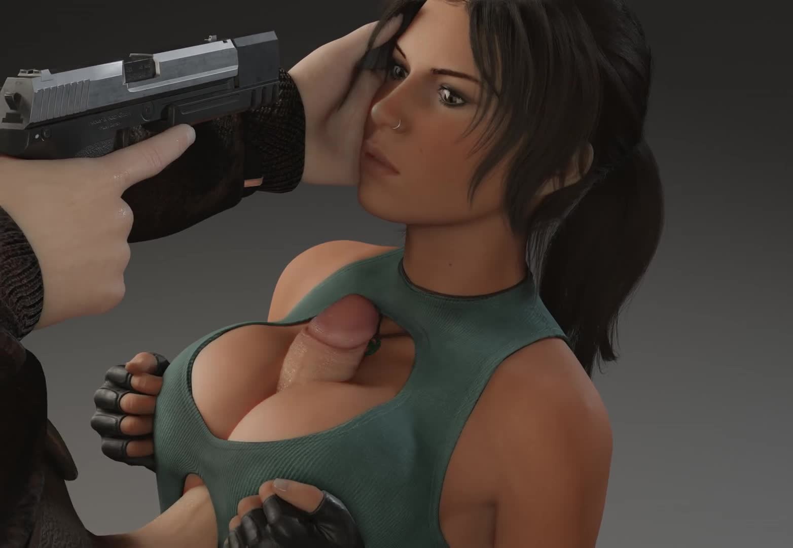 Lara Croft Tit Fuck - Lara Croft Titfuck (52 photos) - porn