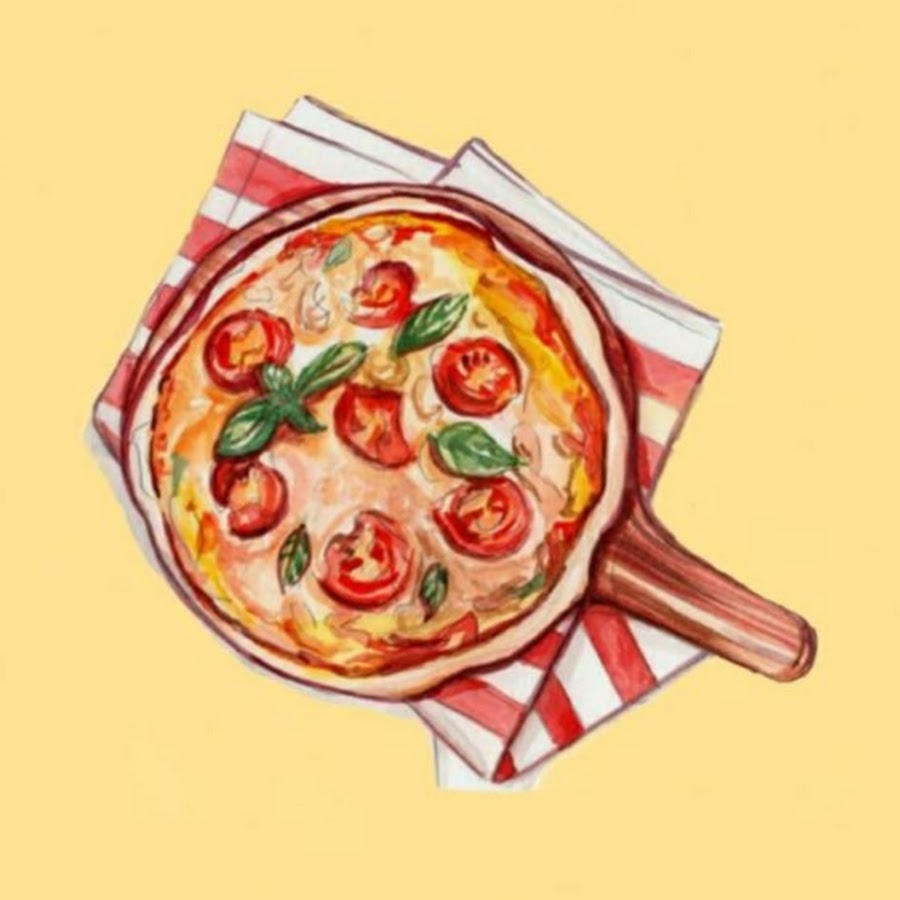 Pizza on a light background
