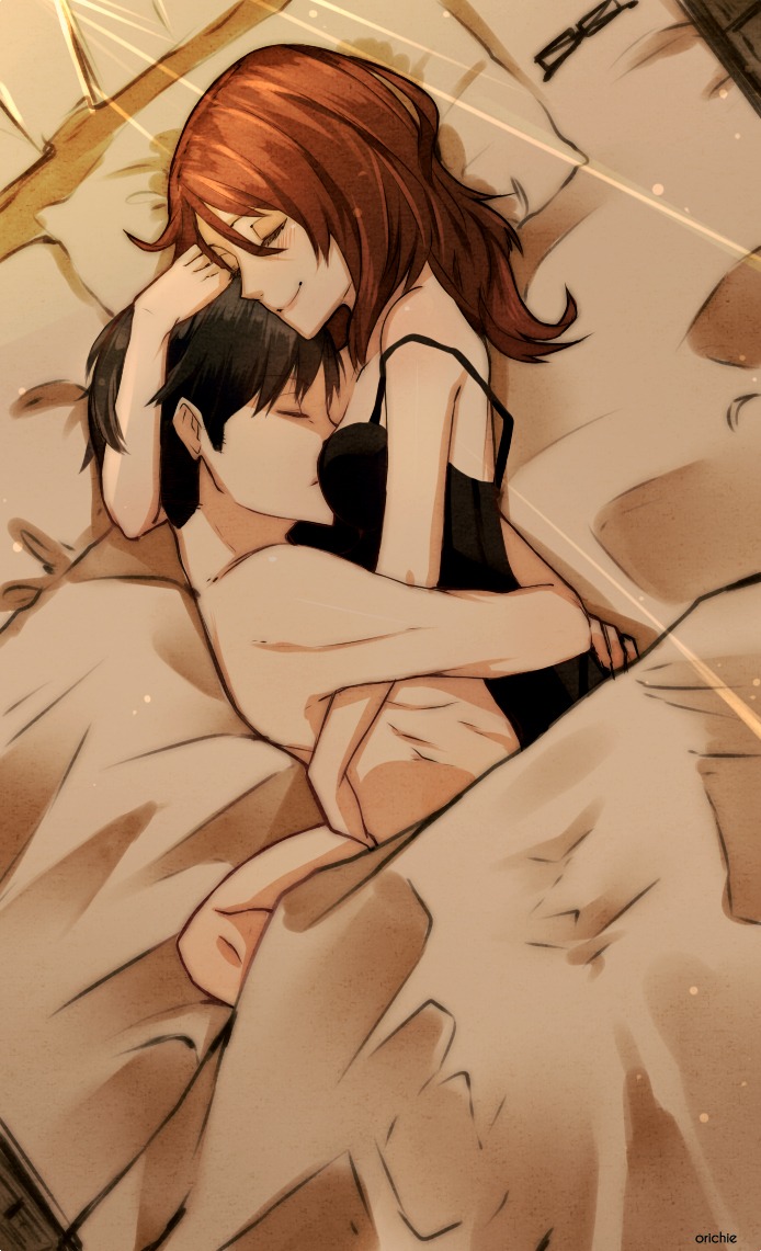 ANIME A couple in bed