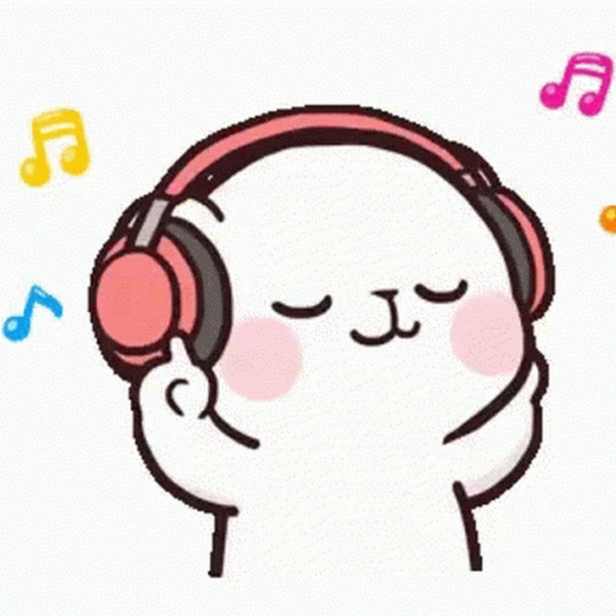 Listening to music gif