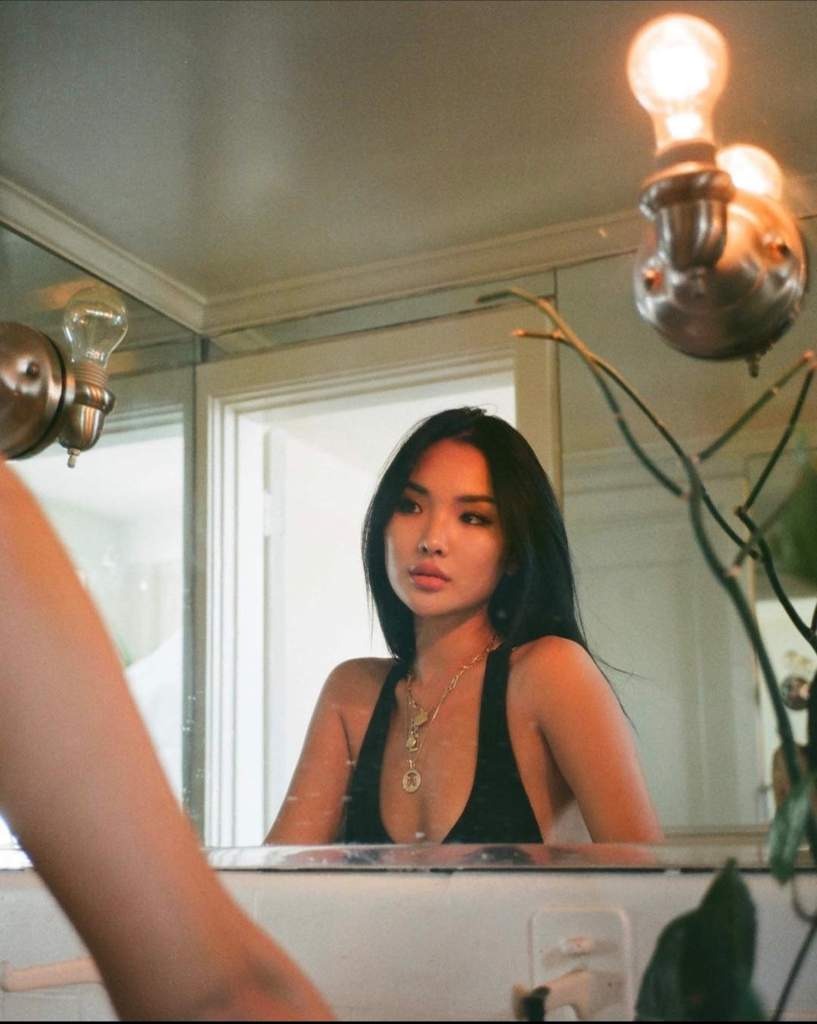 Sasha Paradage in the shower