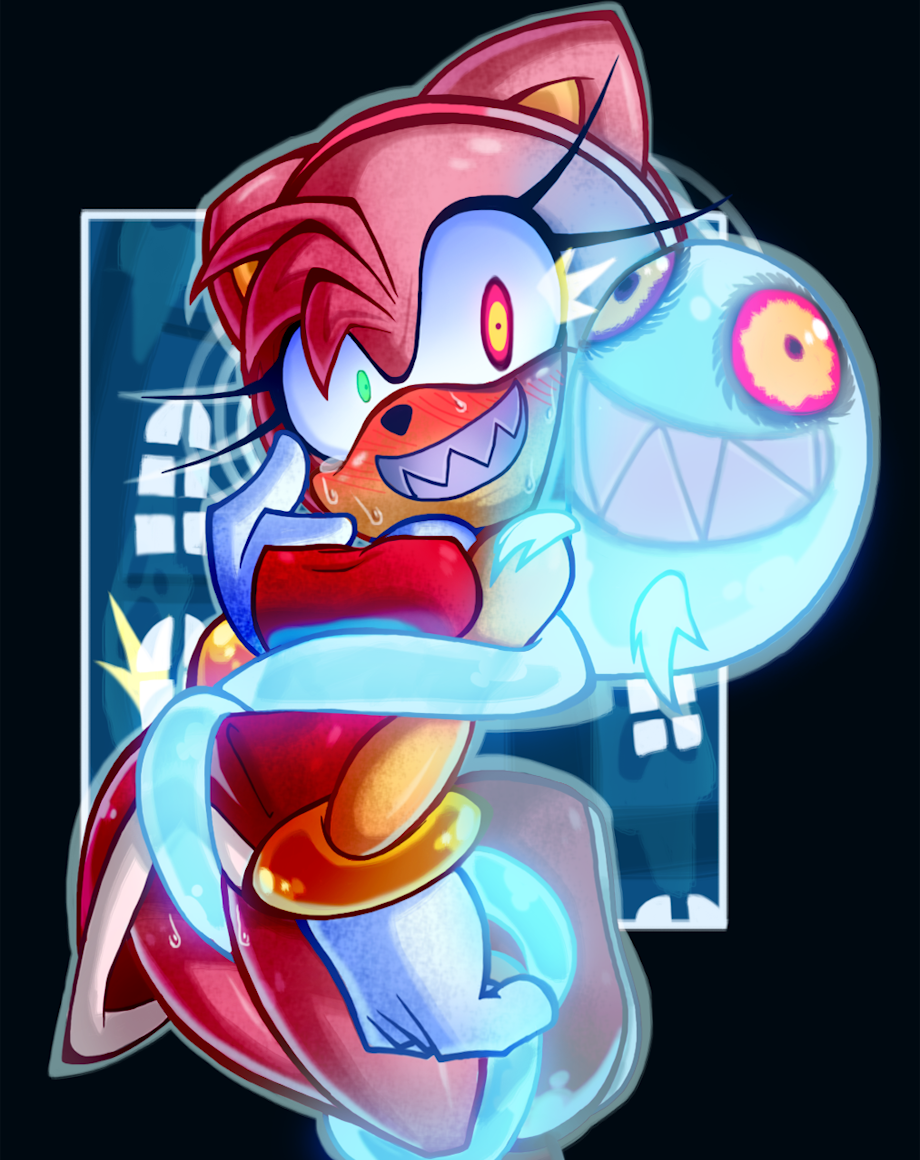 Amy from Sonic in underwear