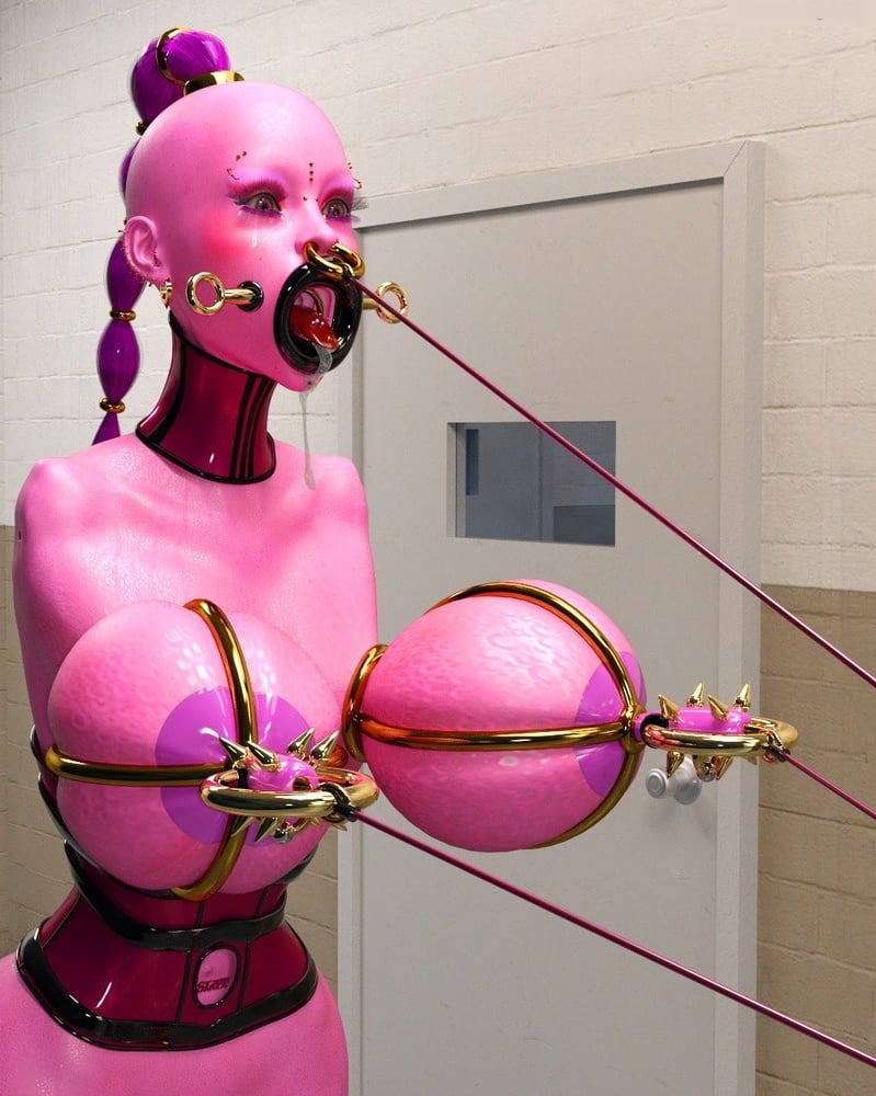 Pussy tattooed with piercing