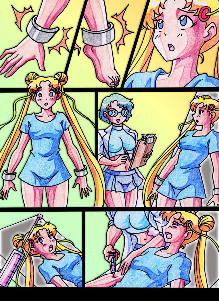 Transformation into a girl comic