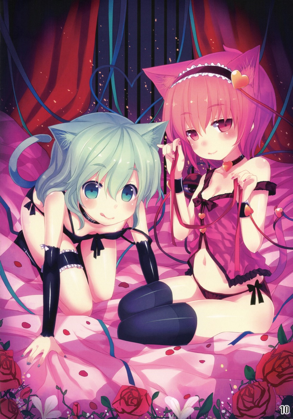 Anime girls with a beautiful figure