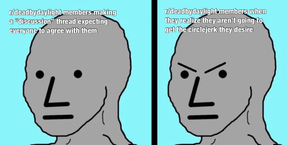 The man frowns the meme