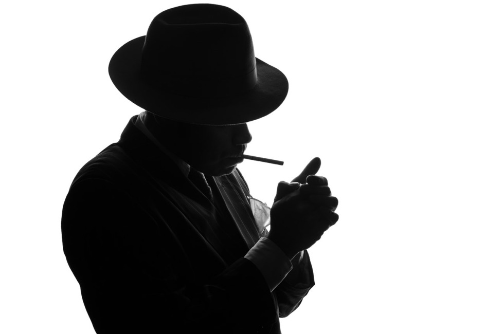 The crossdresser smokes