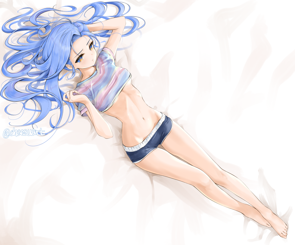 Anime Girl Grey Hair Sleepy