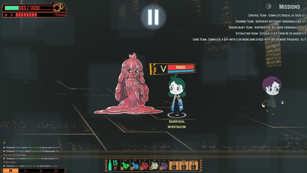 Lobotomy Corporation armor