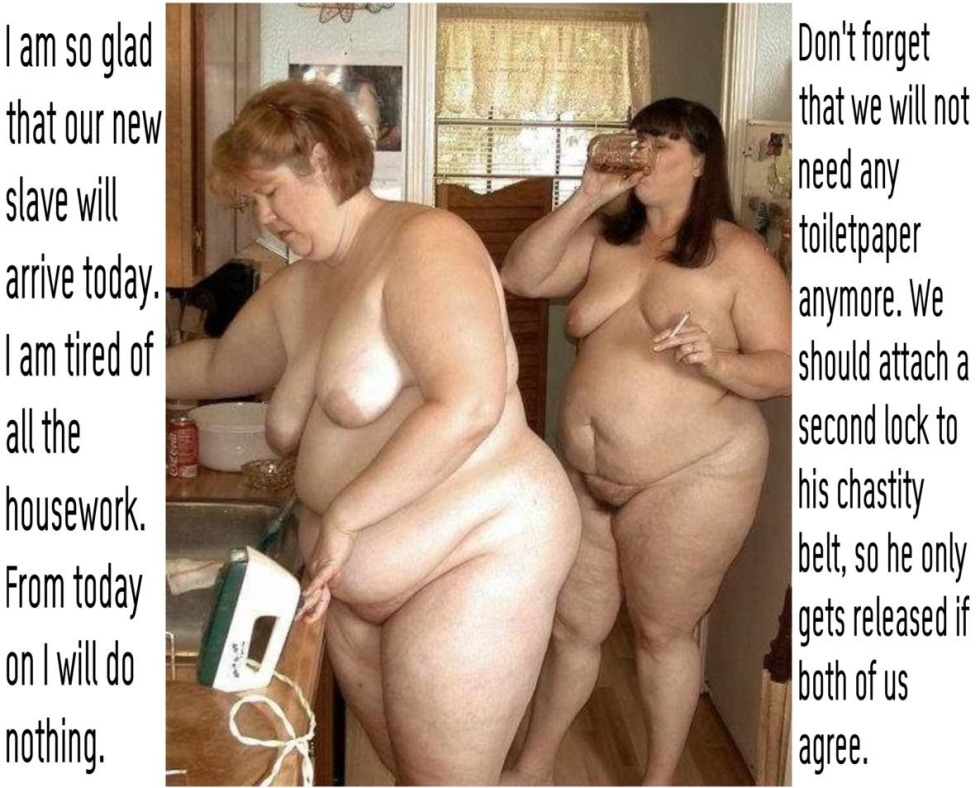 Fat women shit in the toilet