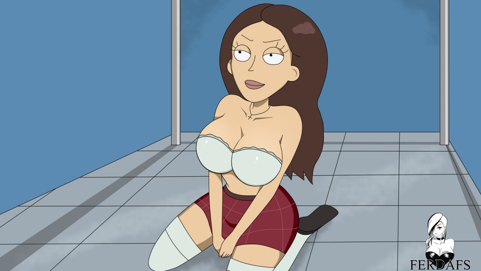 Naked Jessica from Rick and Morty