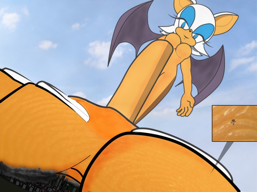 Giantess Big Ass Rouge The Bat and Tails Sexy