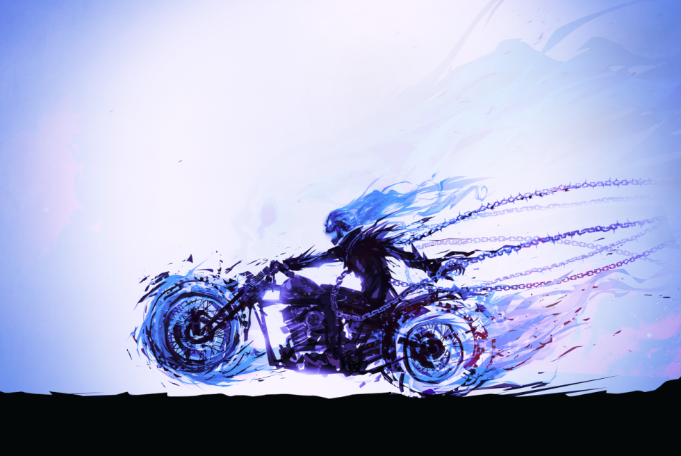 The ghostly horseman Kaleb