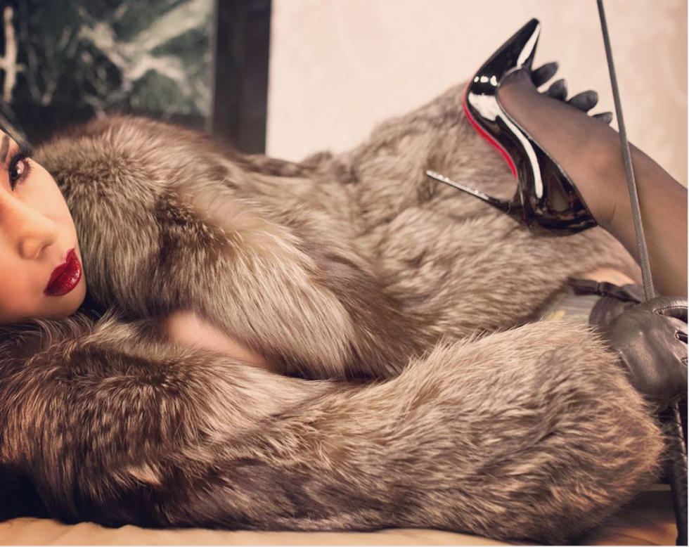 Laura Vartanyan naked in furs