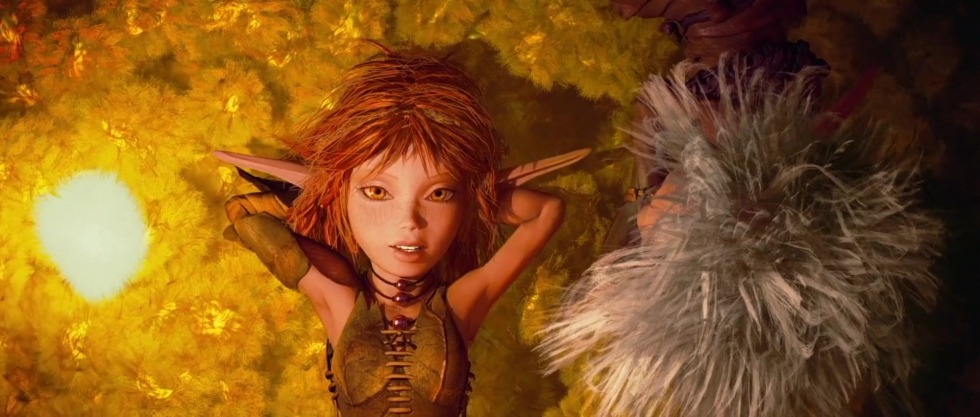 Arthur and miniputs of the village