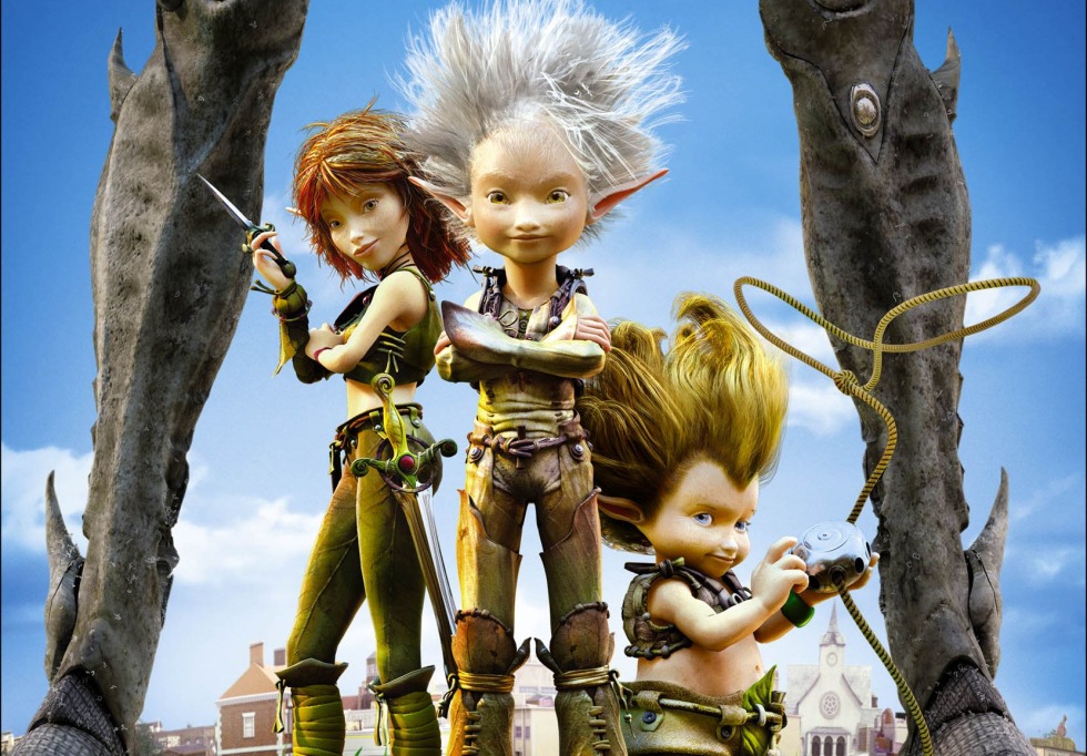 Arthur and miniputs of the village