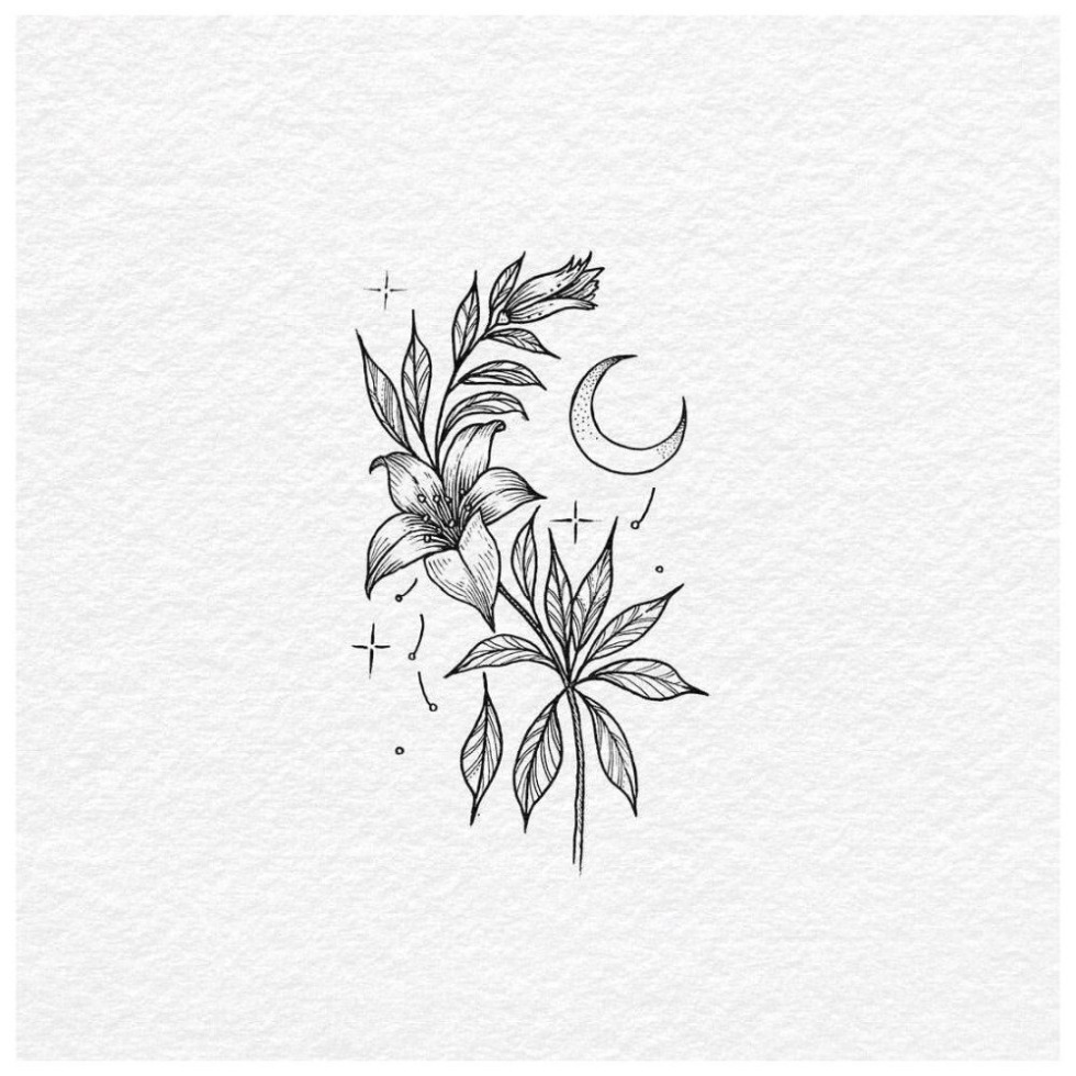 Tattoo sketches flowers