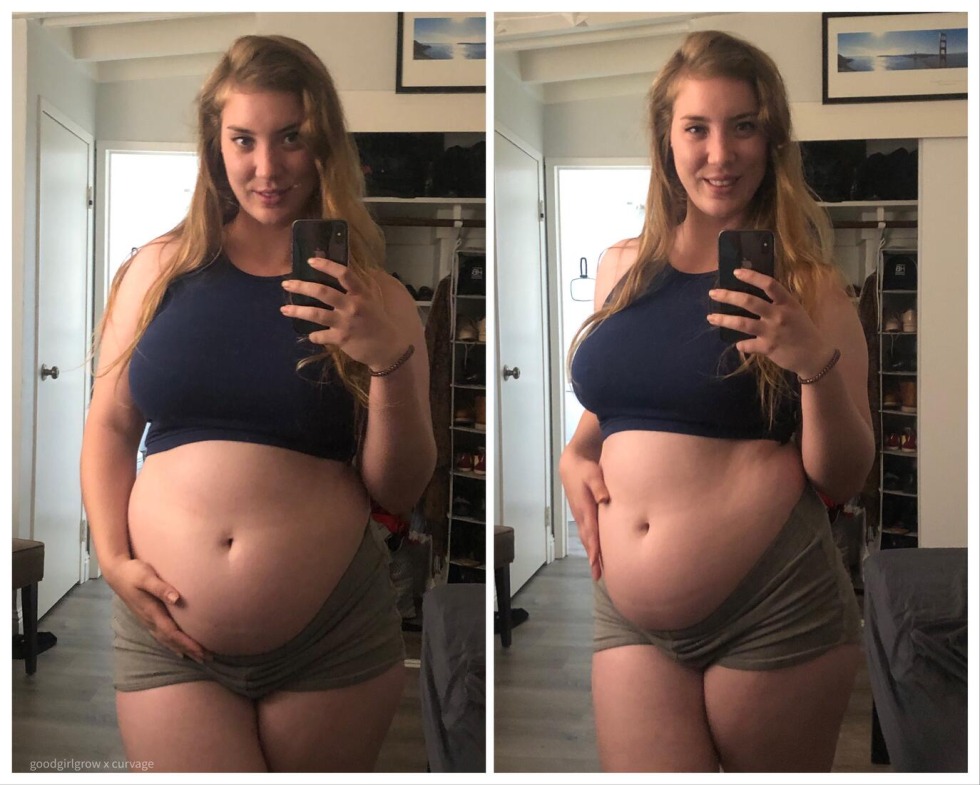 GoodgirlGrow Belly Before AFTER