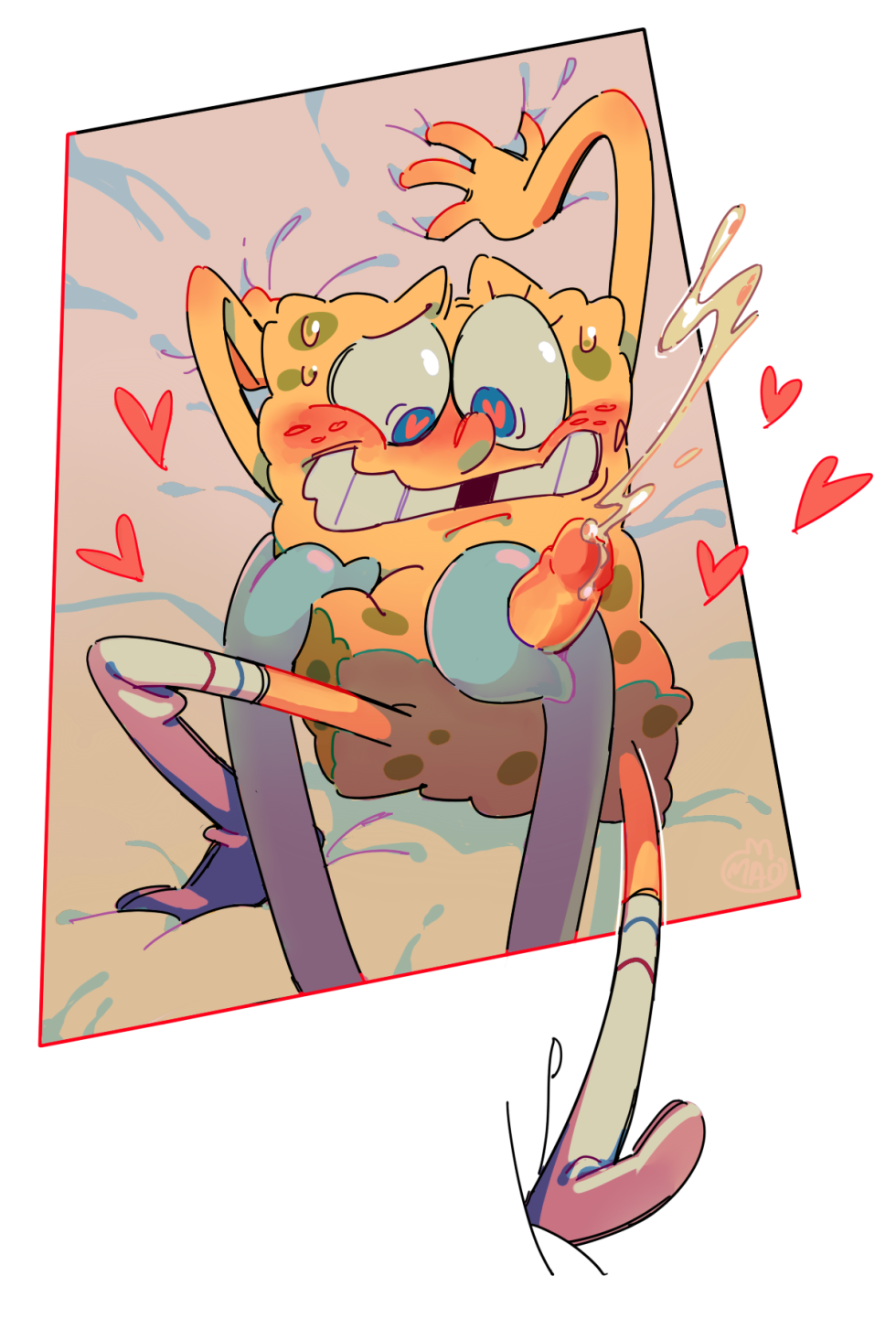 Naked Sponge Bob (sponge bean square pants)