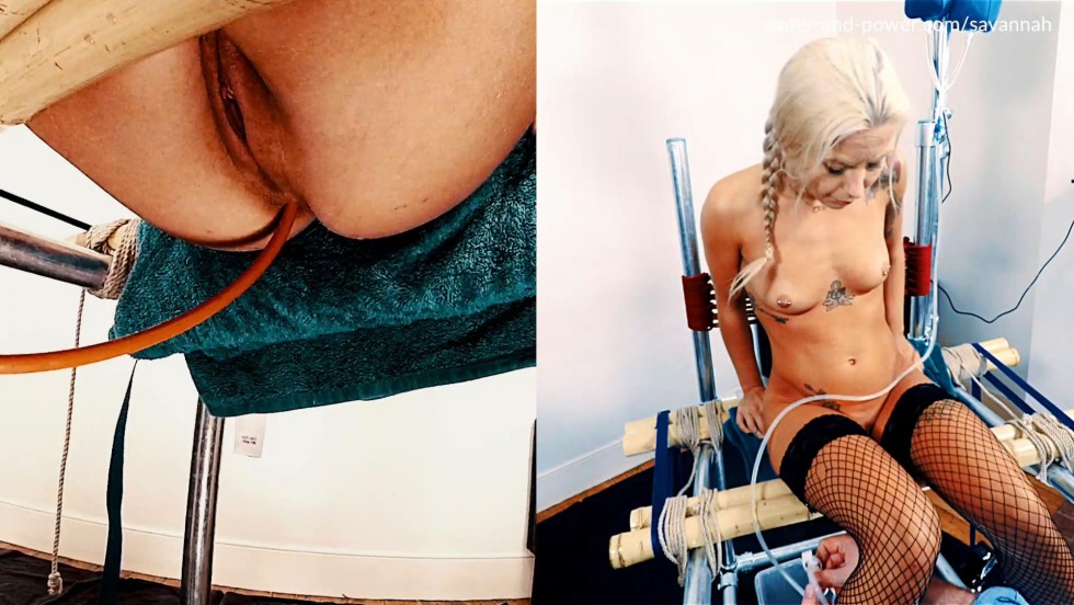 Erotic enema in the ass