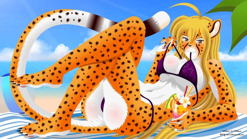 Furry cheetah Mihari