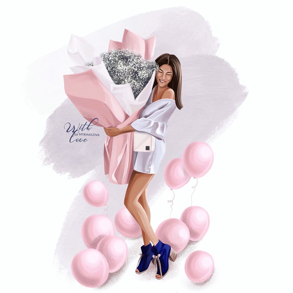 Happy birthday to a girl stylish