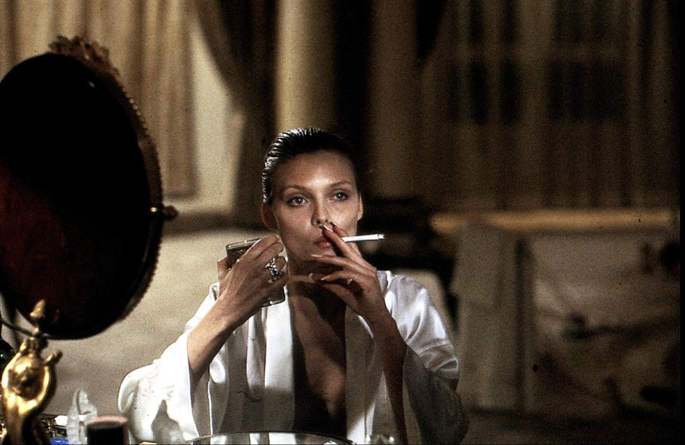 Al Pacino and Michelle Pfaffer face with scars