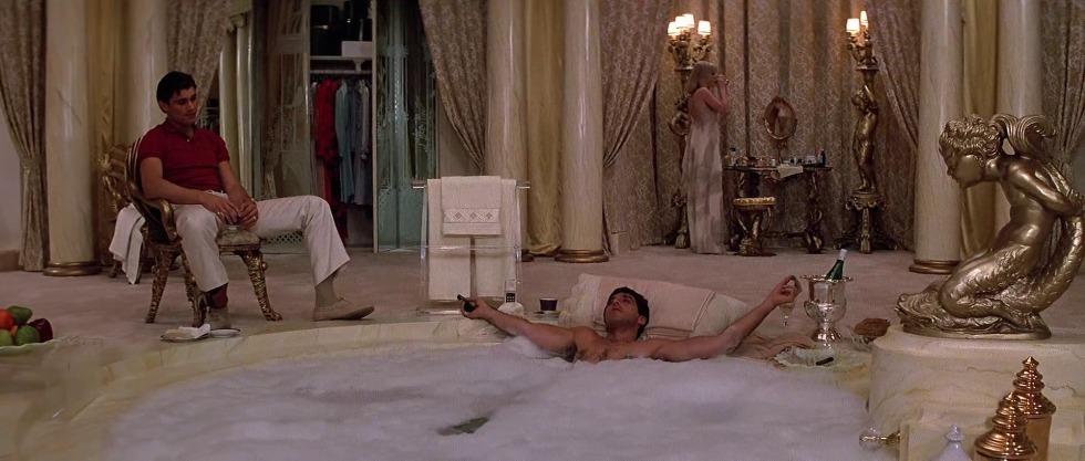 Michelle pfaifffer face with a scar dress