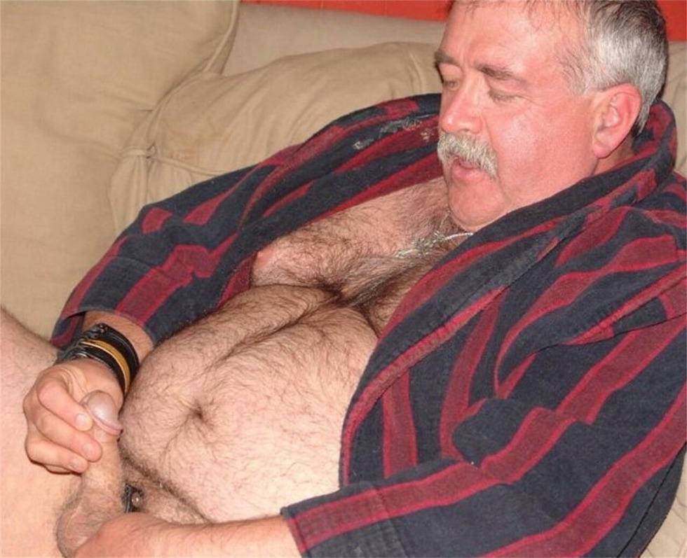 Hairy Grandpa photo naked