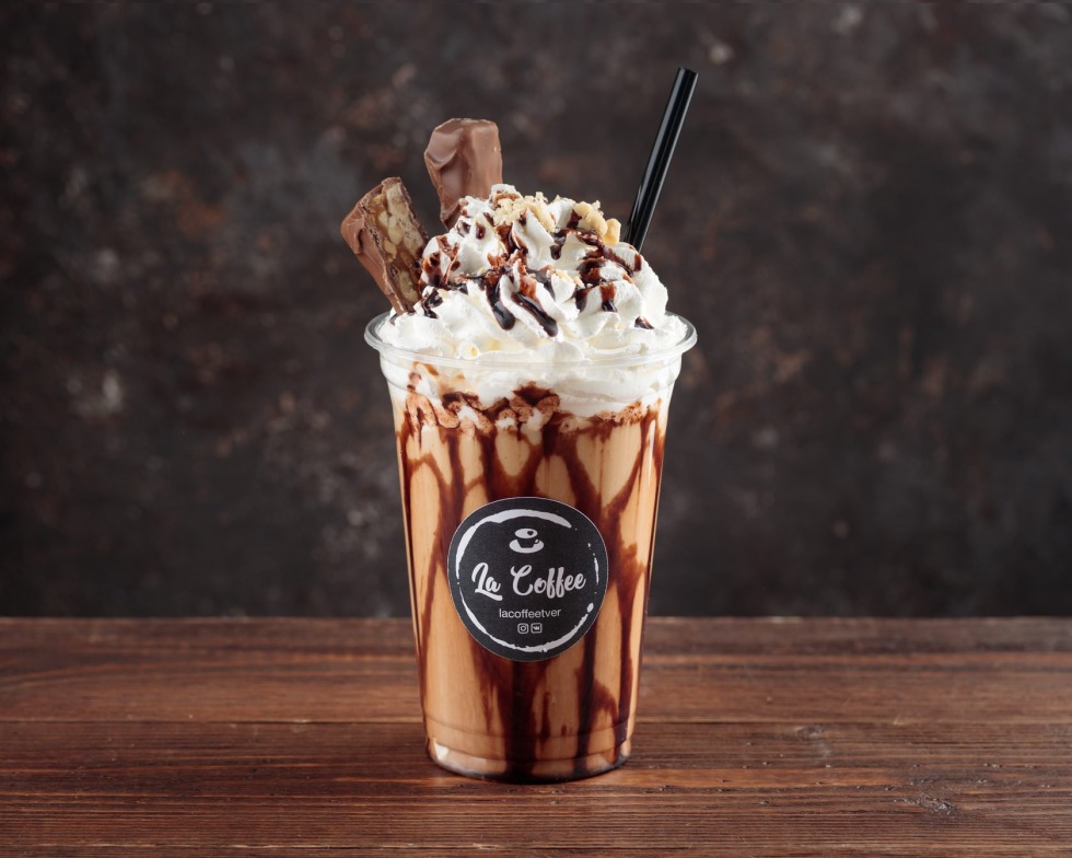 White triangle on a black background