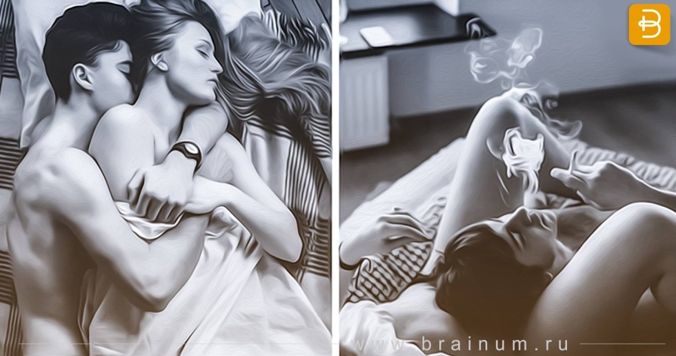 Man and woman in bed